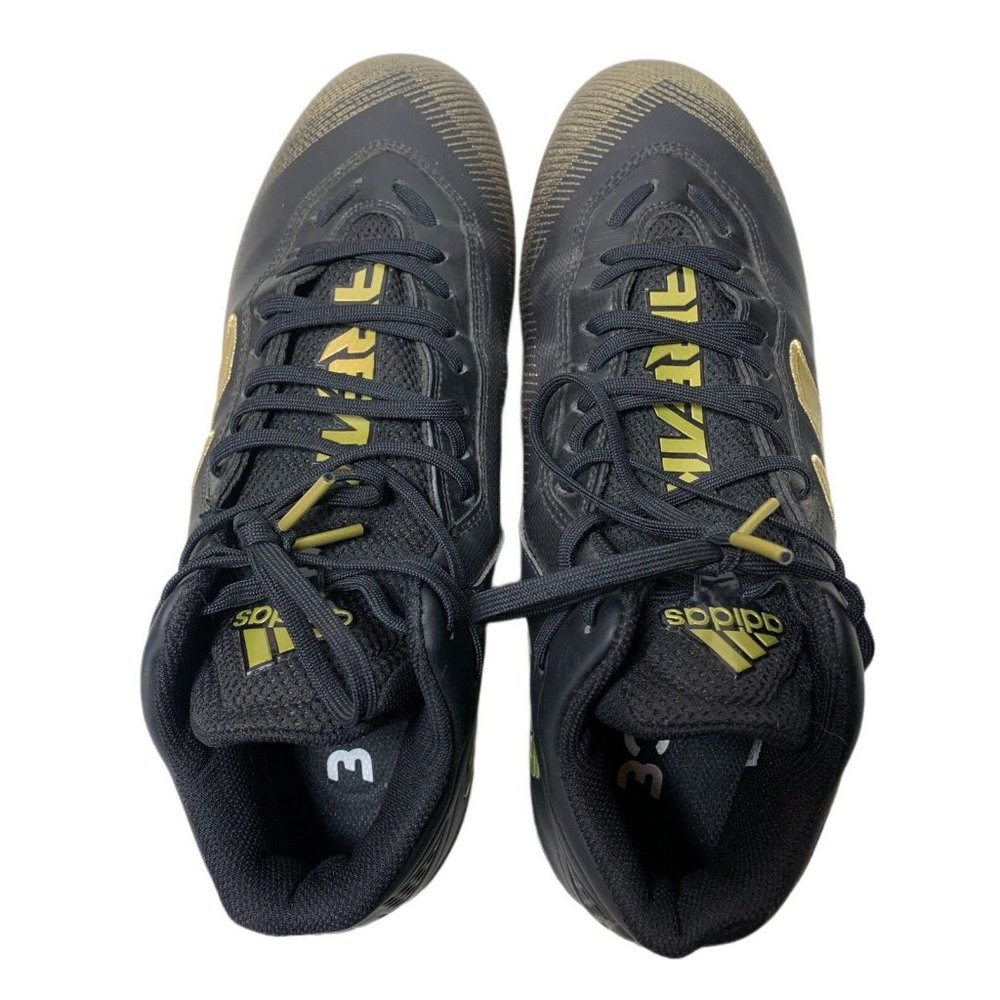 Adidas Men's Freak 21 Football Cleats Black Gold EH2208 Size 11.5 - Picture 3 of 9
